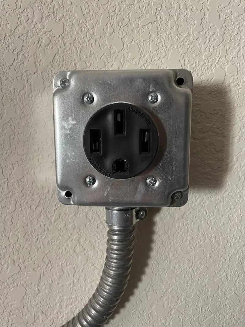 NEMA 14-50 outlet installed for Electrical Panel Upgrade in West Pikeland